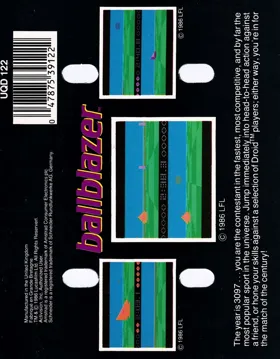 Ballblazer (UK) (1986) box cover back